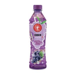 OISHI GREEN TEA KYOHO GRAPE FLAVOUR WITH NATA DE COCO 380ML