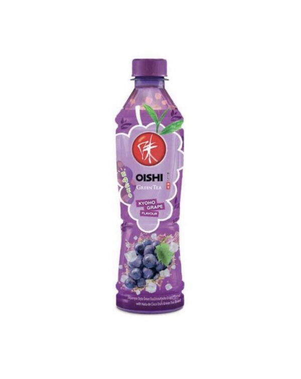 OISHI GREEN TEA KYOHO GRAPE FLAVOUR WITH NATA DE COCO 380ML
