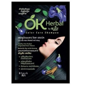 OK Herbal Dark Brown Hair Care Shampoo Natural