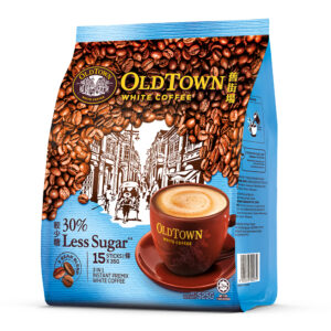 OldTown 3 in 1 White Coffee - Less Sugar- Instant Premix White Coffee - 15 x 35g Sticks