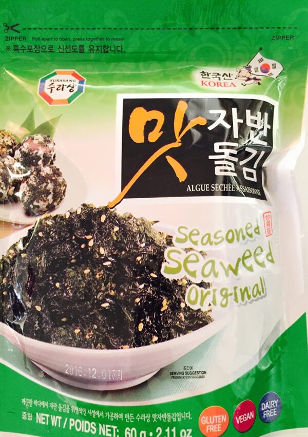 Surasang Seasoned Seaweed - Original - 60g