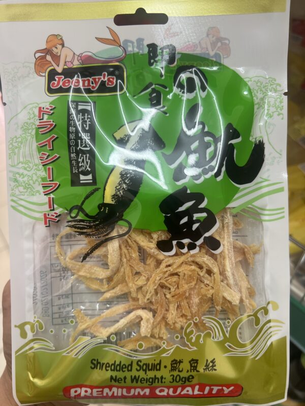 Shredded Squid Roll Seafood Snack 30g By Jeeny's