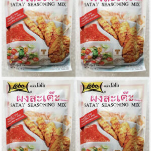 4 X Lobo Thai Food Satay Seasoning Mix BBQ Sauce Authentic Thai Style Food 100g