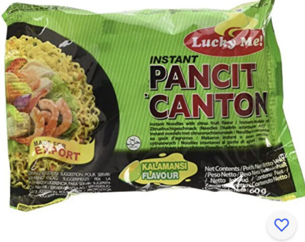 Lucky Me! Instant Kalamansi Pancit Canton Noodles, 60 g, Pack of 5