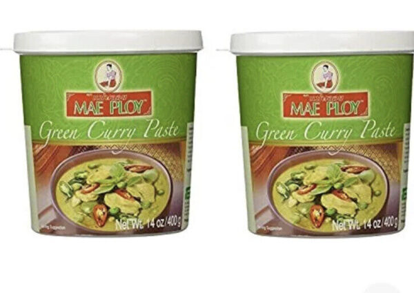 Mae Ploy Thai Green Curry Paste Yrmhna, 2 Pack (14 Oz Jar)