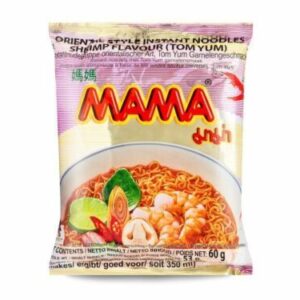 Mama Shrimp Tom Yum Flavour Instant Noodles 60g x 30 Packets Oriental Style