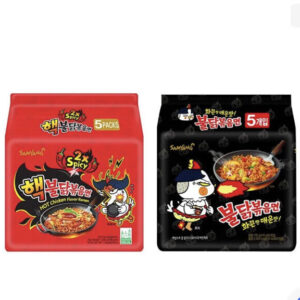 Samyang Buldak Hot Chicken Noodles Ramen - Original & Double Spicy (10 Packs)