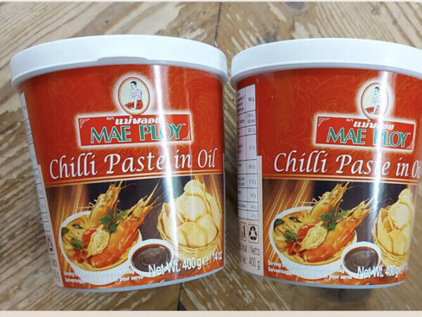 Thai Chilli Paste in Oil by Mae Ploy 400g x 2