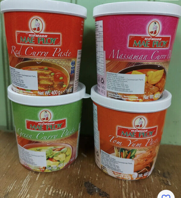 Thai Curry Paste selection Mae Ploy brand - Red/Green/Massaman/Tom Yum Paste