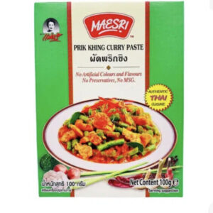 Thai Prik Khing Curry Paste 100g Packet By Mae Sri