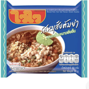 WAI WAI Thai Minced Pork Tom Yum Ramen Noodles 60g (30 Packs)