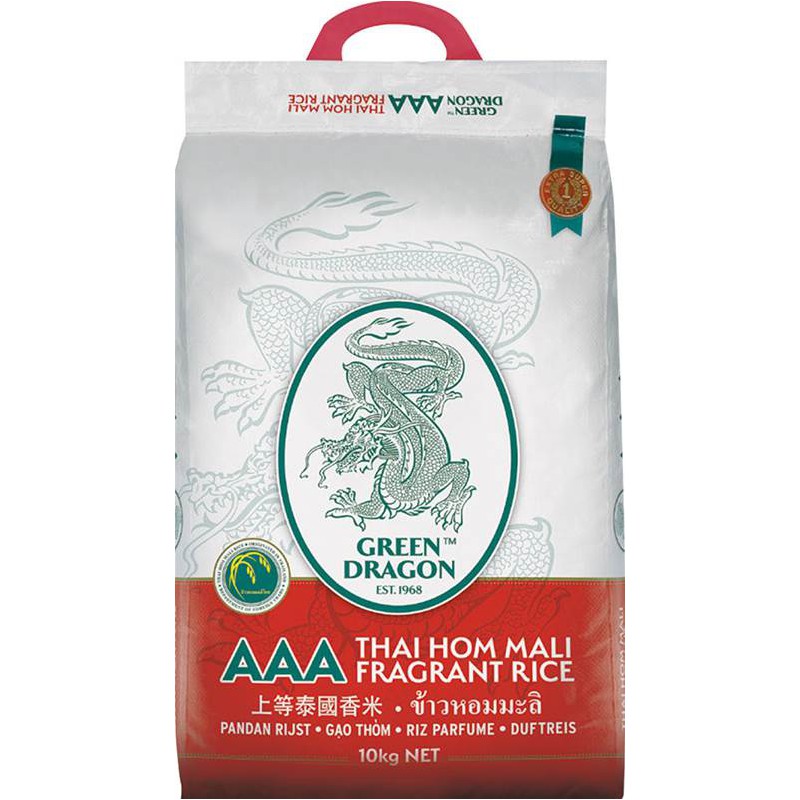 Green dragon 10kg jasmine rice