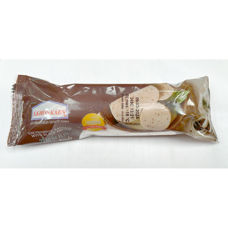 S.Khonkaen Frozen Vietnamese Sausage 250g With Black Pepper