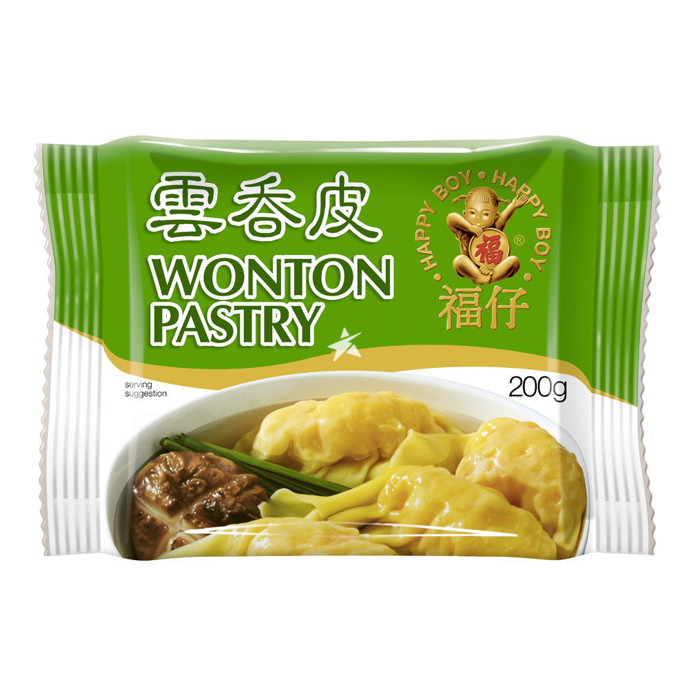 Happy Boy Frozen Wonton Pastry 200g