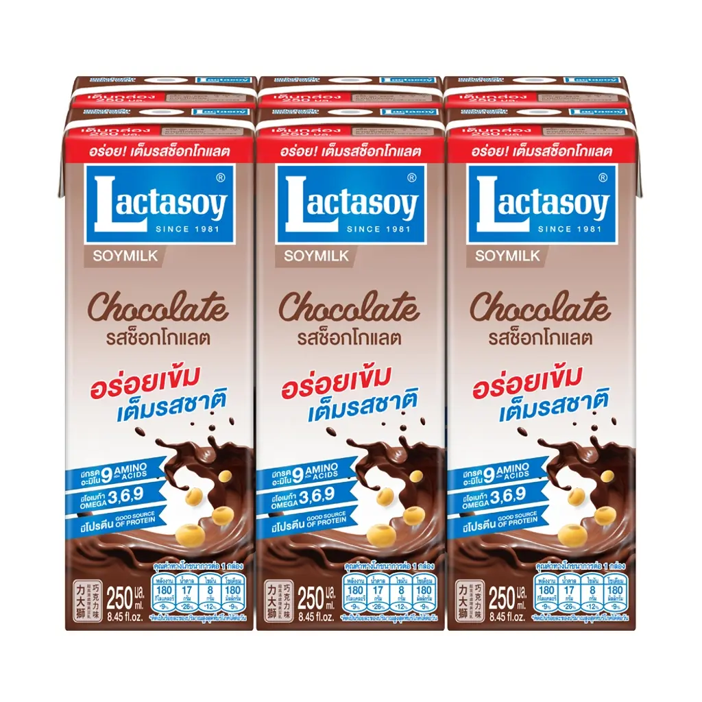 Lactasoy Chocolate Soymilk 250ml X 6packs