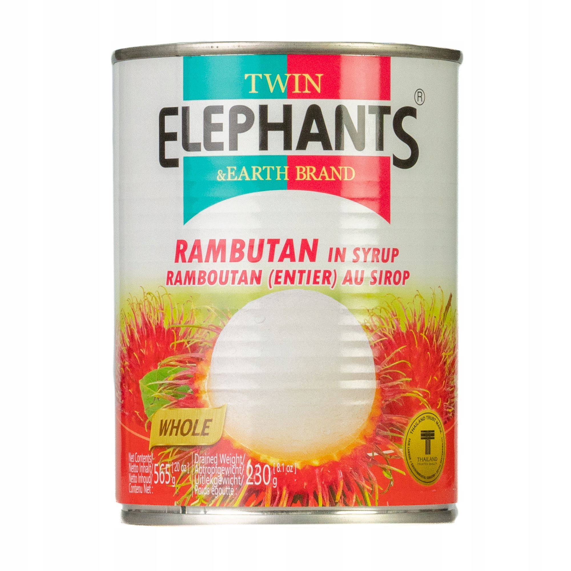 Twin Elephant & Earth Brand 565g Rambutan in Syrup