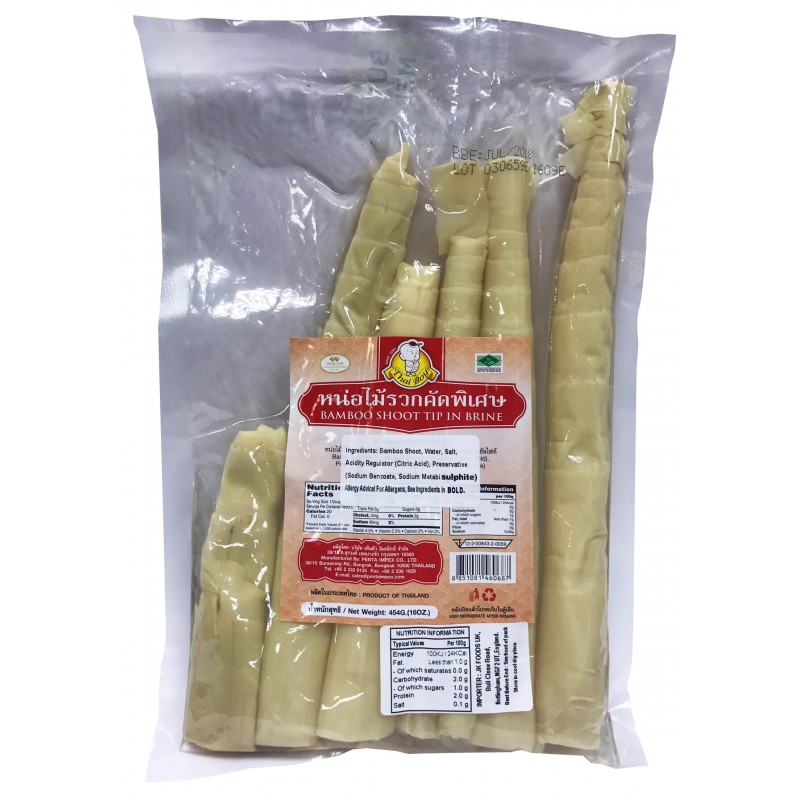 Thai Boy BAMBOO SHOOT TIP IN BRINE 454g
