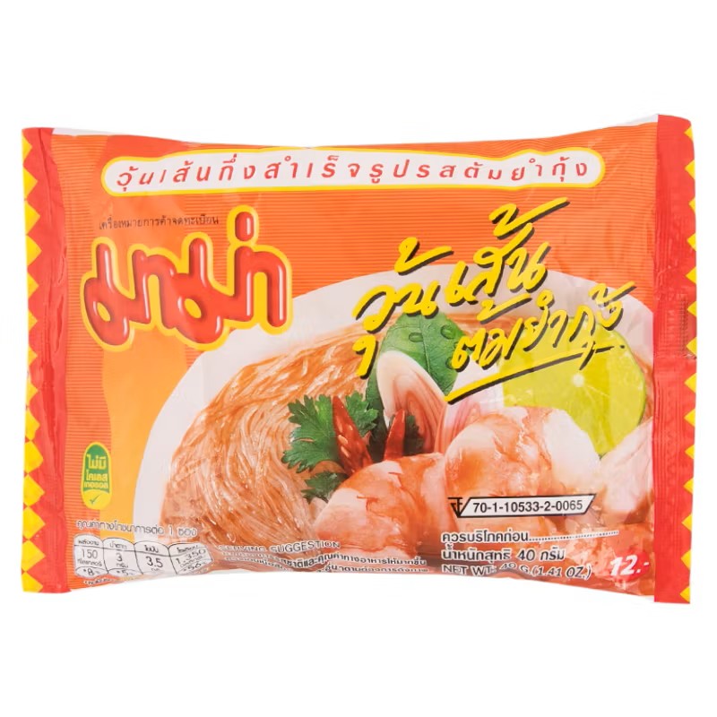 Mama Instant Bean Vermicelli Noodle Tom Yum 40g