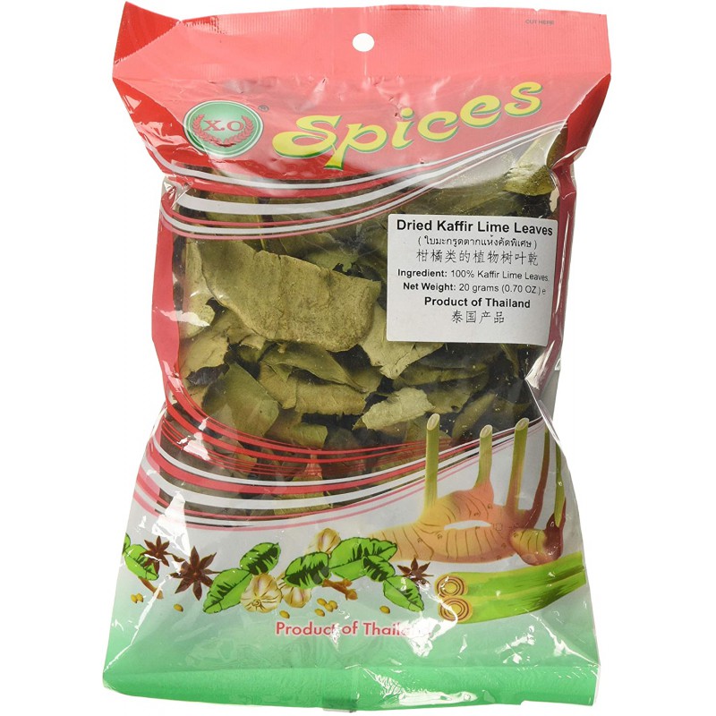 X.O Dried Kaffir Lime Leaves 20g