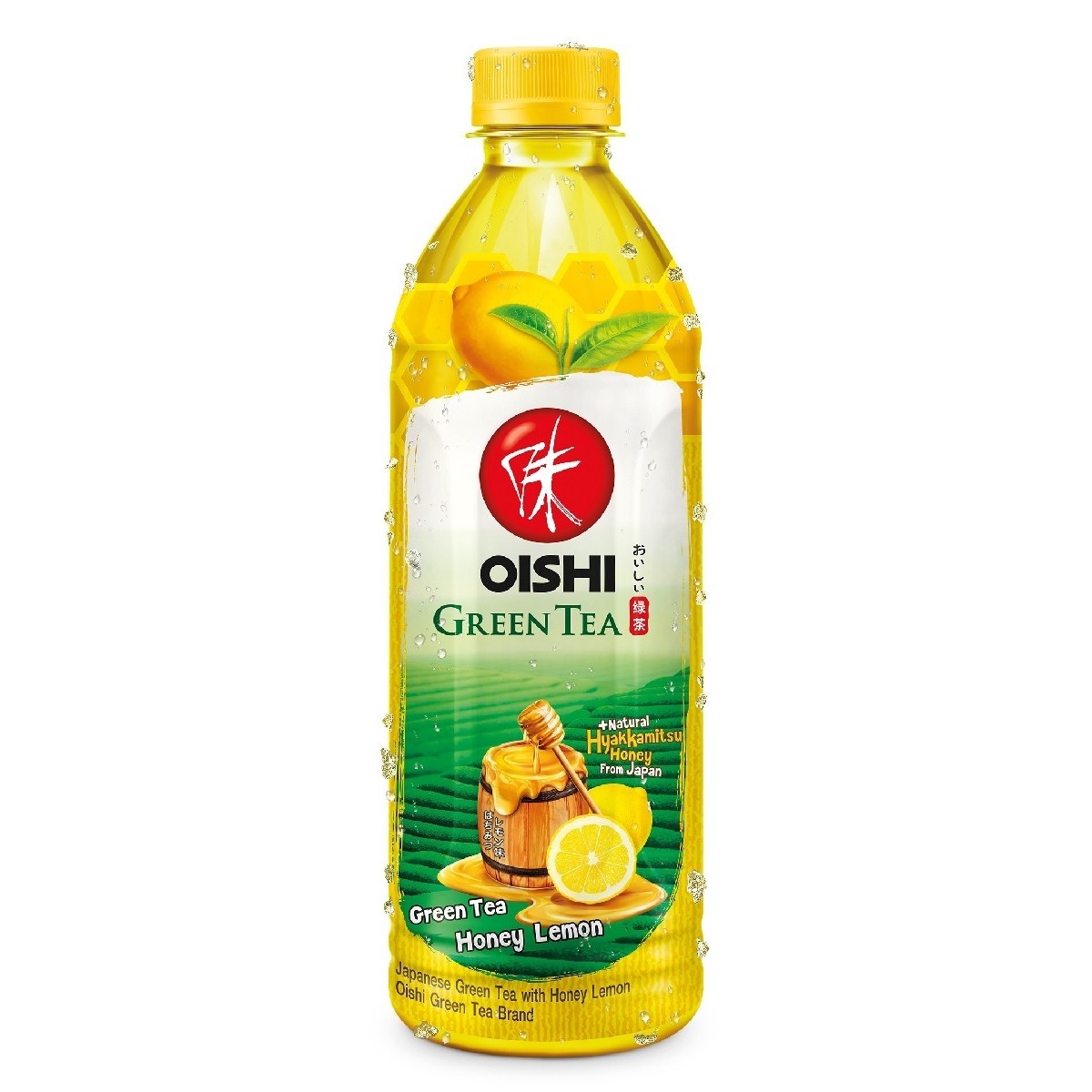 Oishi green tea with honey and lemon 500ml