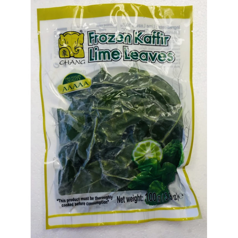 Chang Brand Kaffir Lime Leaves (From Frozen) 100g