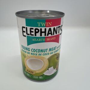Young coconut meat in light syrup