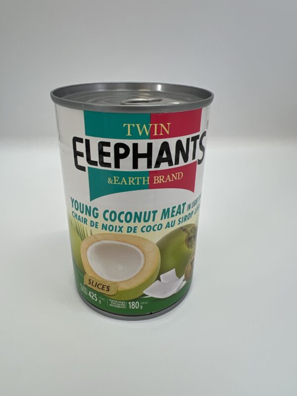 Young coconut meat in light syrup