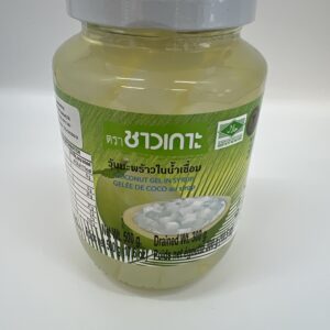 Coconut gel in syrup