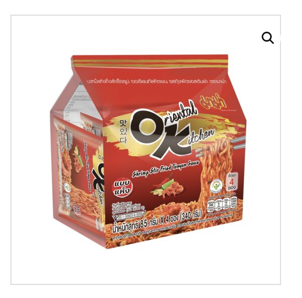 Mama oriental kitchen shrimp stir fried Tom yam sauce 85g x4