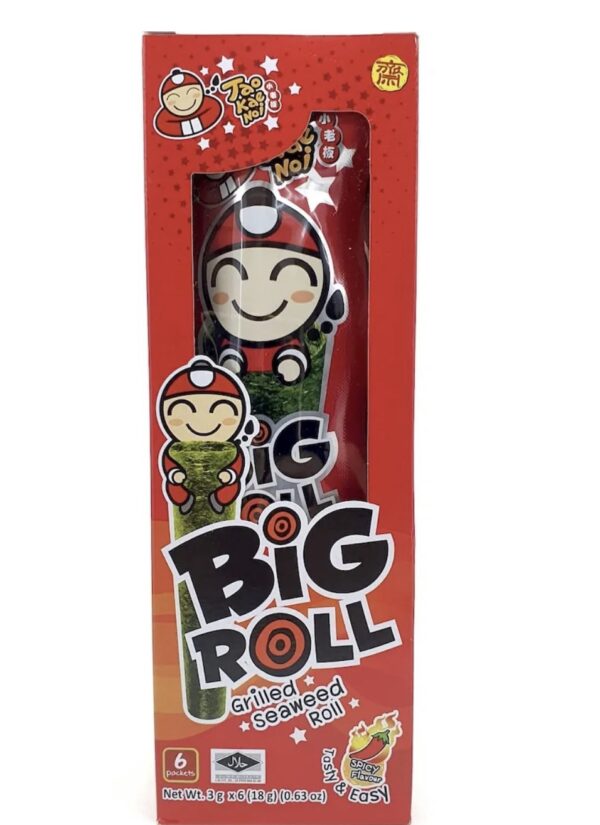 TAO KAE NOI Grilled Seaweed Roll Spicy Flavour 18g (6pcs)