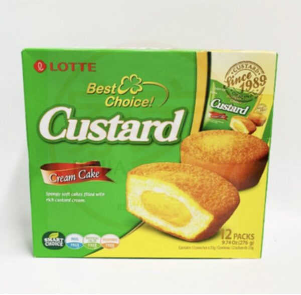 Lotte Custard Cake (12 packs) 276g