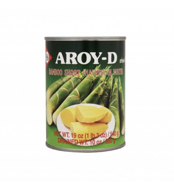 AROY-D 540G BAMBOO SHOOT (HALVES) IN WATER