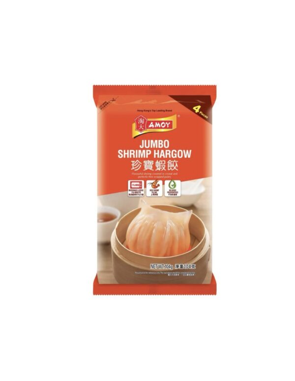 Amoy Shrimp Dumpling Hargow (6 Pieces) 102g ฮะเก๋าใส้กุ้ง